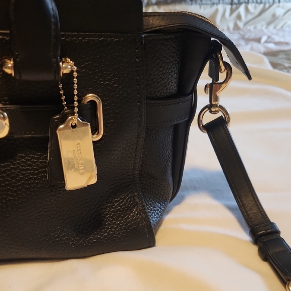 Black Leather Handbag - Picture 3 of 8